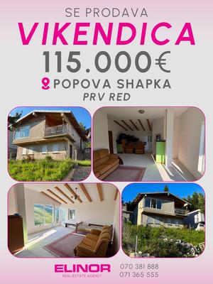 ◈Agencija ELINOR◈ vrshi prodazhba na vikendica na Popova Shapka ( prv red ) vo Tetovo.