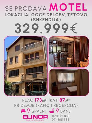 ◈Agencija ELINOR◈ vrshi prodazhba na Motel vo Centar na ul. : ''Goce Delcev" vo Tetovo.